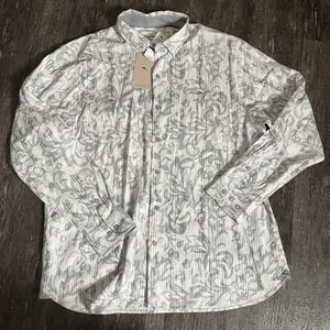 Tommy Bahama Men XL Lazlo Lux Slate Fronds Long Sleeve Button Up Shirt NWT $148